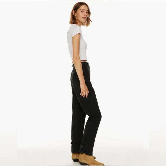 WILFRED FREE Modern Cargo Pants - Black - Picture 2 of 15